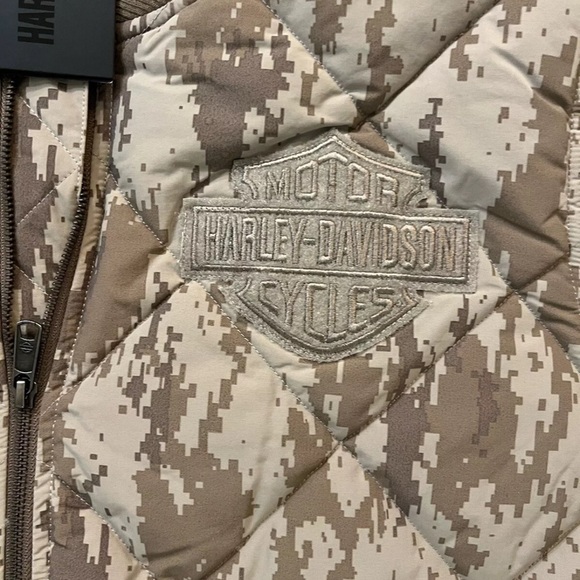 Harley Davidson Quilted Park Jacket Woven Camo 97400-24VM/002L Mens Size M - Picture 4 of 8